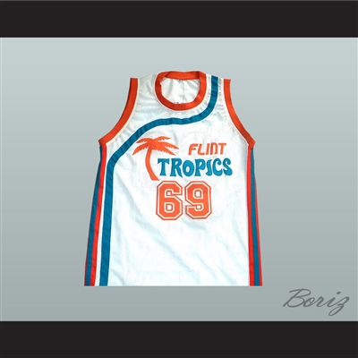 Downtown "Funky Stuff" Malone Flint Tropics Semi Pro Team Basketball Jersey