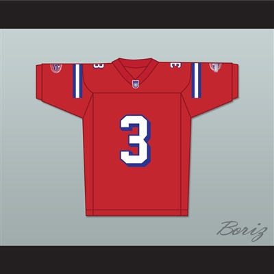 Rhys Ifans Nigel 'The Leg' Gruff 3 Washington Sentinels Home Football Jersey The Replacements Includes League Patch
