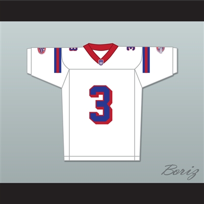 Rhys Ifans Nigel 'The Leg' Gruff 3 Washington Sentinels Away Football Jersey The Replacements Includes League Patch