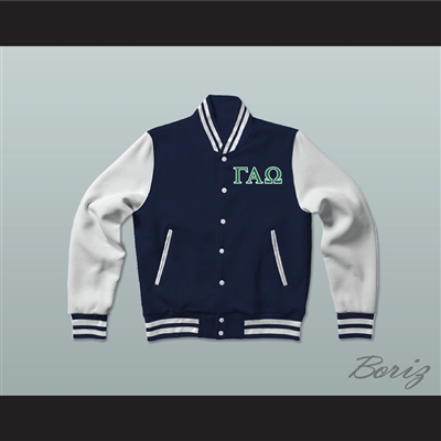 Gamma Alpha Omega Sorority Varsity Letterman Jacket-Style Sweatshirt