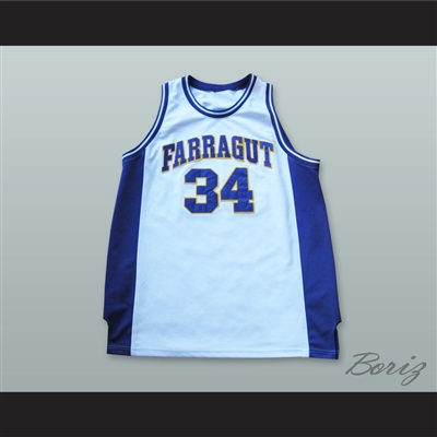 Kevin Garnett 34 Farragut Career Academy Basketball Jersey