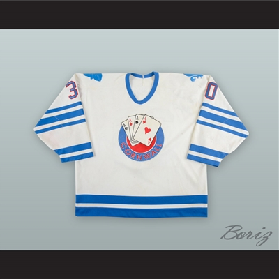 Garth Snow 30 Cornwall Aces White Hockey Jersey