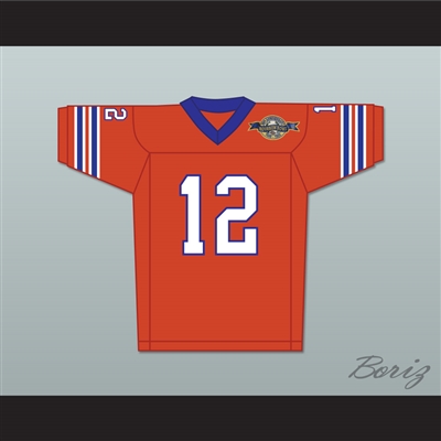 Gee Grenouille 12 Mud Dogs Home Football Jersey with Bourbon Bowl Patch