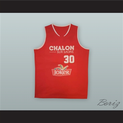 Mickael Gelabale 30 Ã‰lan Chalon France Basketball Jersey