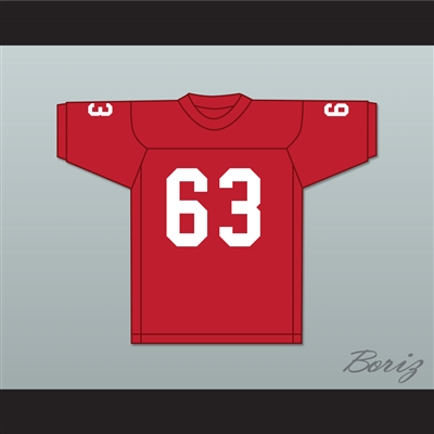Gene Upshaw 63 Robstown High School Cotton Pickers Red Football Jersey 1