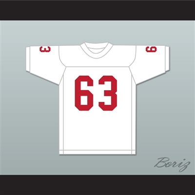 Gene Upshaw 63 Robstown High School Cotton Pickers White Football Jersey 1