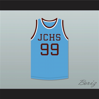 George Mikan 99 Joliet Catholic High School Hilltoppers Light Blue Basketball Jersey 2
