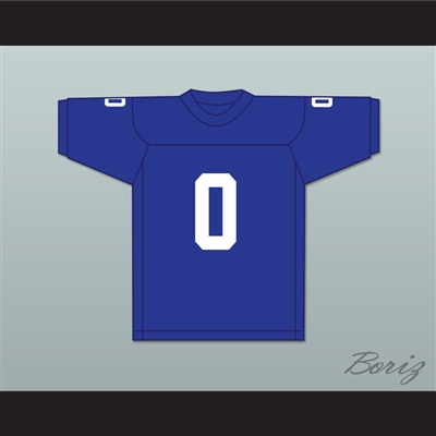 George Plimpton 0 Detroit Blue Football Jersey Paper Lion 1