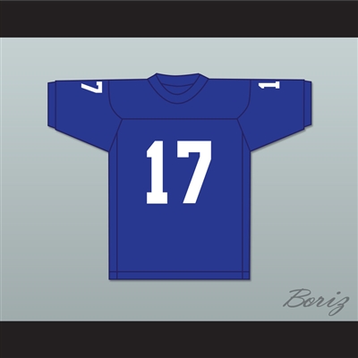 George Plimpton 17 Detroit Practice Blue Football Jersey Paper Lion 1