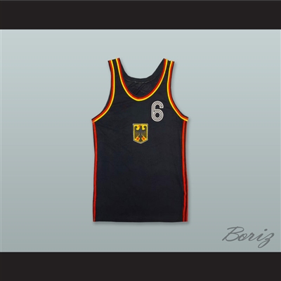 Germany 6 Black Basketball Jersey