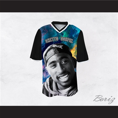 Tupac Shakur 6 Ghetto Gospel Funky Style Football Jersey