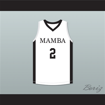 Gianna Bryant 2 Mamba Ballers White Basketball Jersey Version 3
