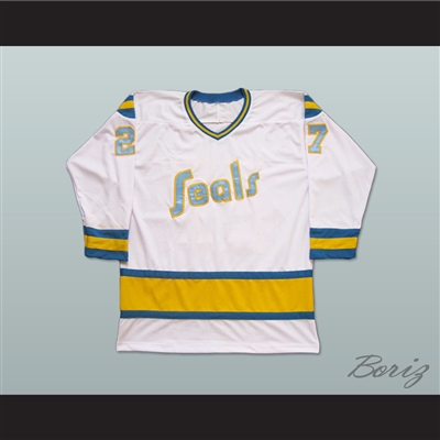 Gilles Meloche 27 Golden Seals Hockey Jersey