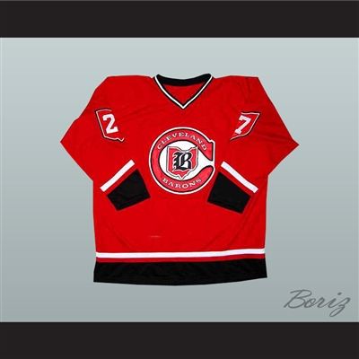 Gilles Meloche Cleveland Barons Hockey Jersey