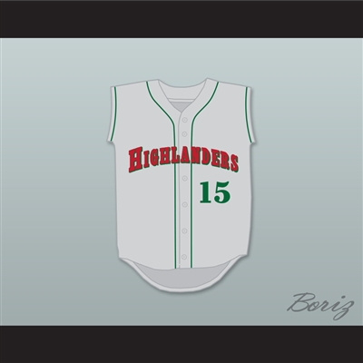 Paul Goldschmidt 15 The Woodlands High School Highlanders Gray Baseball Jersey 1