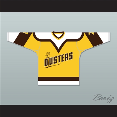 Bill 'Goldie' Goldthorpe 7 Binghamton Broome Dusters Yellow Hockey Jersey