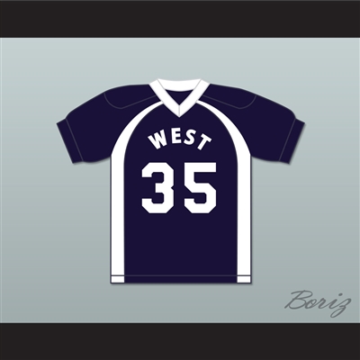 East/West College Bowl Swirvithan L'Goodling-Splatt 35 West Football Jersey Key & Peele