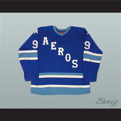 Gordie Howe 9 Aeros Hockey Jersey