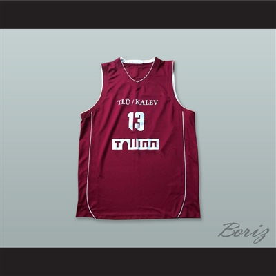 Robertas Grabauskas 13 BC Tallinna Kalev Estonia Maroon Basketball Jersey