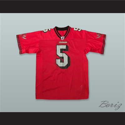 Grand Rapids Rampage 5 Red Football Jersey
