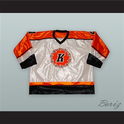 Grant Richison 4 Fort Wayne Komets White Hockey Jersey