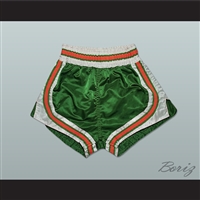 Green-Orange-White Retro Style Basketball Shorts