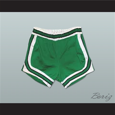 Green Retro Style Basketball Shorts