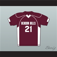 Greenberg 21 Beacon Hills Cyclones Lacrosse Jersey Teen Wolf