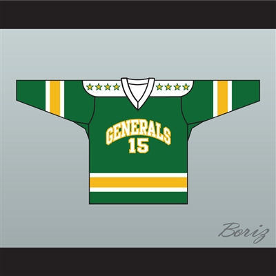1960's Style EHL Greensboro Generals Green Hockey Jersey