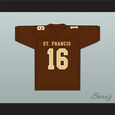 Greg Dulcich 16 Saint Francis High School Golden Knights Brown Football Jersey 2