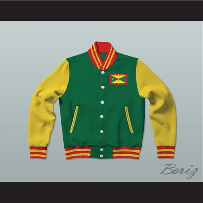 Grenada Varsity Letterman Jacket-Style Sweatshirt