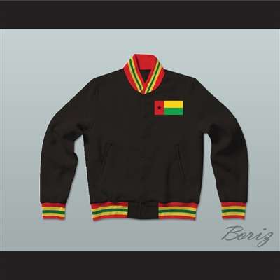 Guinea-Bissau Varsity Letterman Jacket-Style Sweatshirt