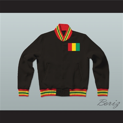 Guinea Varsity Letterman Jacket-Style Sweatshirt