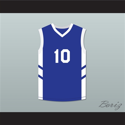 Guy 'Frequent Flyer' Dupree 10 Blue Basketball Jersey Dennis Rodman's Big Bang in PyongYang