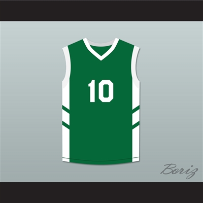 Guy 'Frequent Flyer' Dupree 10 Green Basketball Jersey Dennis Rodman's Big Bang in PyongYang