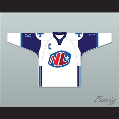 Guy Lambert 13 Le National de Quebec Away Hockey Jersey- Lance et compte (He Shoots, He Scores)