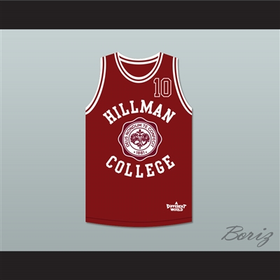 Ronald 'Ron' Johnson 10 Hillman College Theater Maroon Basketball Jersey A Different World
