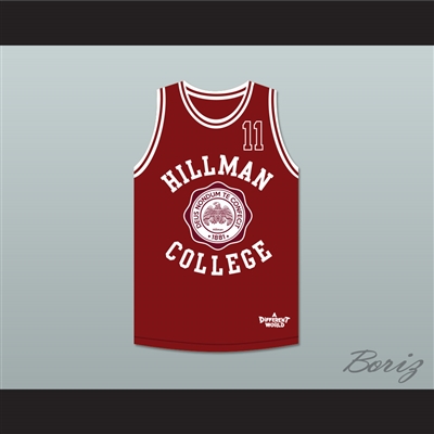 Coach Walter Oakes 11 Hillman College Maroon Basketball Jersey Deluxe A Different World