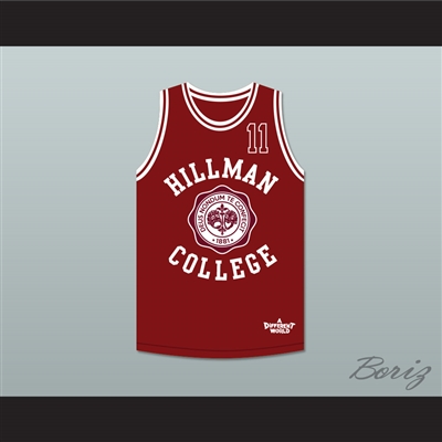 Walter Oakes 11 Hillman College Theater Maroon Basketball Jersey A Different World