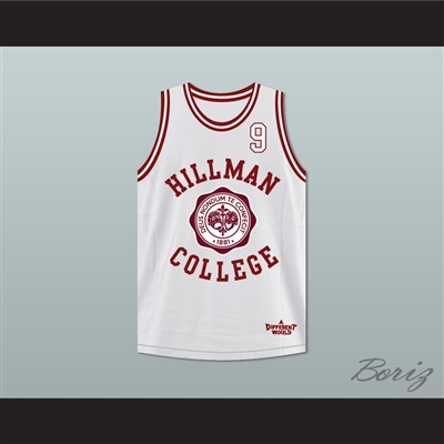 Dwayne Wayne 9 Hillman College Theater White Basketball Jersey A Different World