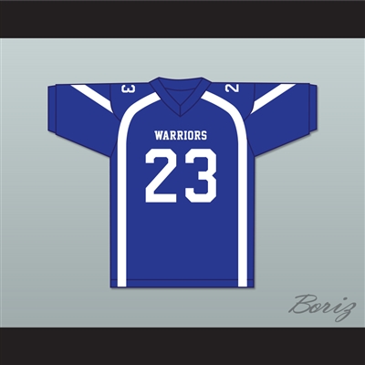Harlan Haire 23 Liberty Christian School Warriors Blue Football Jersey