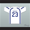 Harlan Haire 23 Liberty Christian School Warriors White Football Jersey