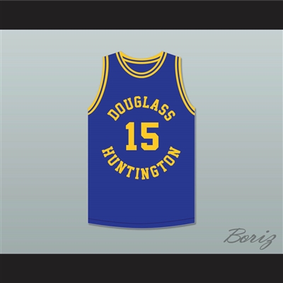 Hal Greer 15 Frederick Douglass Junior and Senior High School Tigers Blue Basketball Jersey 1