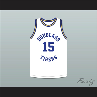 Hal Greer 15 Frederick Douglass Junior and Senior High School Tigers White Basketball Jersey 2