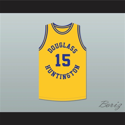 Hal Greer 15 Frederick Douglass Junior and Senior High School Tigers Yellow Gold Basketball Jersey 1