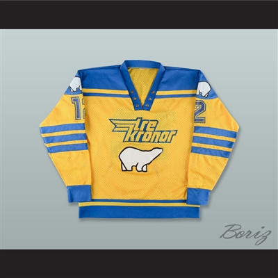 Inge Hammarstrom 12 Team Sweden Yellow Hockey Jersey