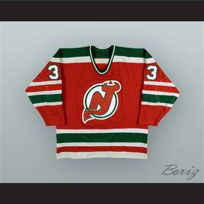 Hannu Kamppuri 33 New Jersey Red Hockey Jersey