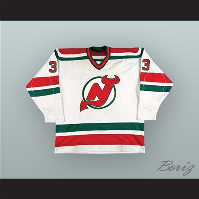 Hannu Kamppuri 33 New Jersey White Hockey Jersey