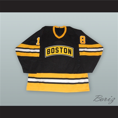 Happy Gilmore 18 Boston Alternate Style Black Hockey Jersey