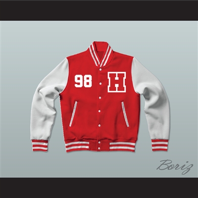 Hard Knock Life 98 Red Varsity Letterman Jacket-Style Sweatshirt